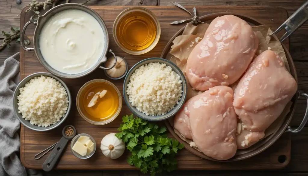 Creamy Smothered Chicken and Rice
