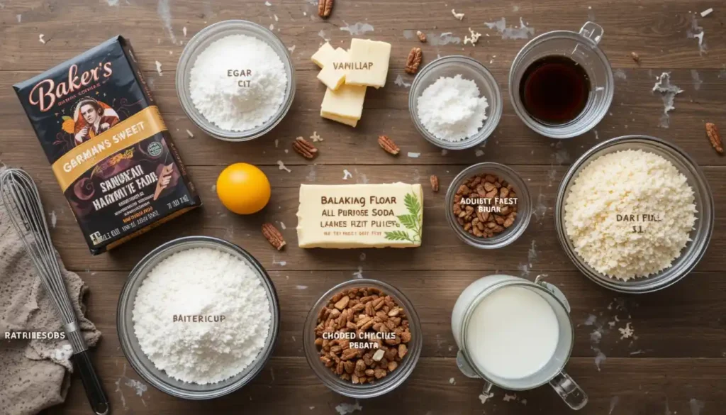 baker's german chocolate cake recipe