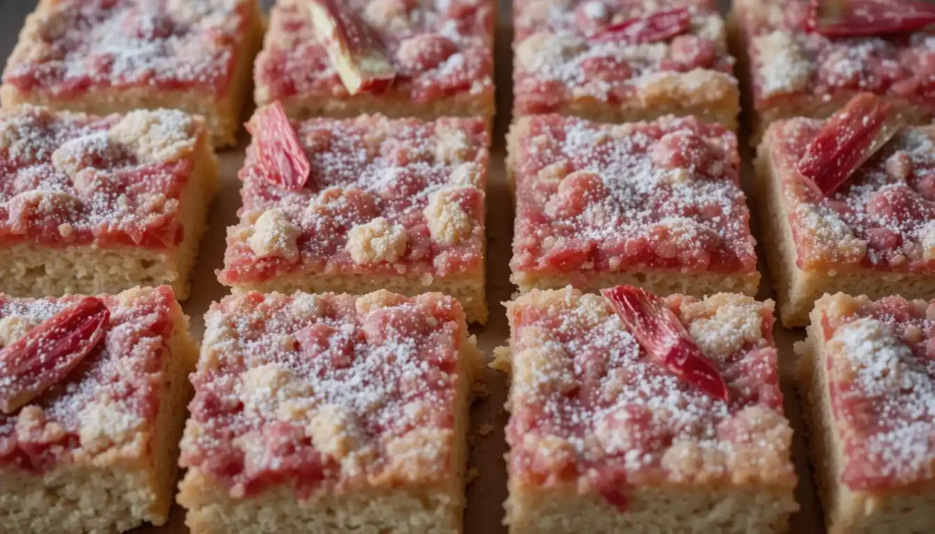 Rhubarb Shortbread Bars