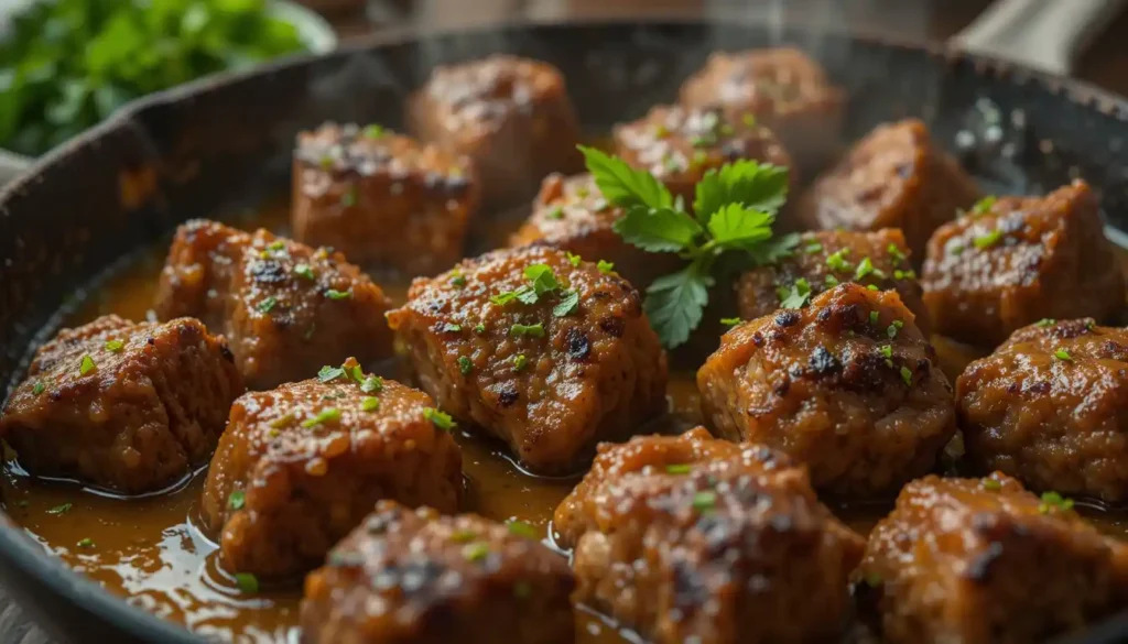 Slow-Simmered Garlic Butter Steak Bites